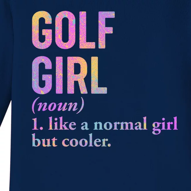 Golf Girl Definition Baby Long Sleeve Bodysuit