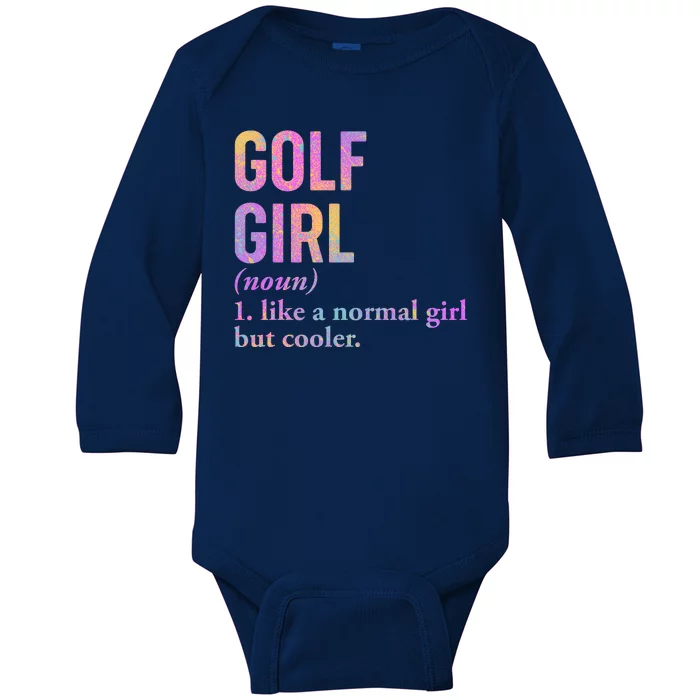 Golf Girl Definition Baby Long Sleeve Bodysuit