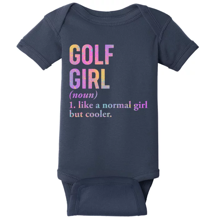 Golf Girl Definition Baby Bodysuit