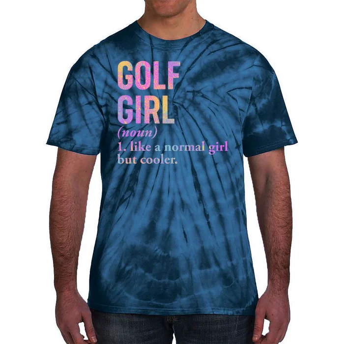 Golf Girl Definition Tie-Dye T-Shirt