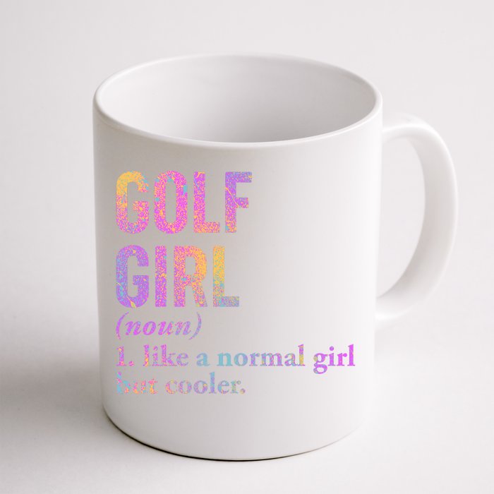 Golf Girl Definition Front & Back Coffee Mug