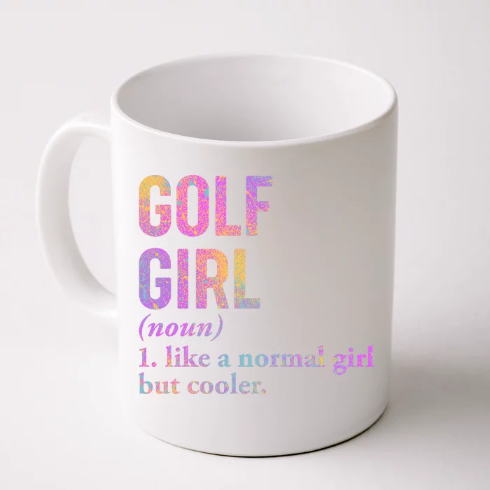 Golf Girl Definition Front & Back Coffee Mug