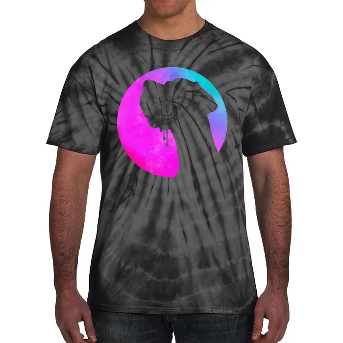 German Great Dane Profile Starry Sky MultiColoured Tie-Dye T-Shirt