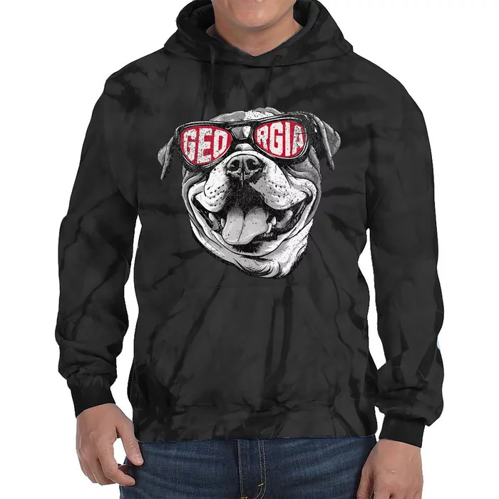 Ga Georgia Dog Sport Lovers Tie Dye Hoodie