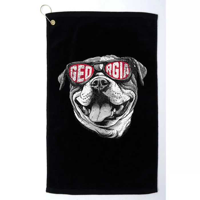 Ga Georgia Dog Sport Lovers Platinum Collection Golf Towel