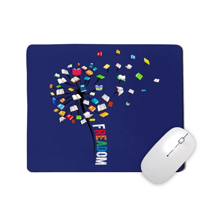 Great Gift Dandelion Freadom Funny Read Book Lover Mousepad