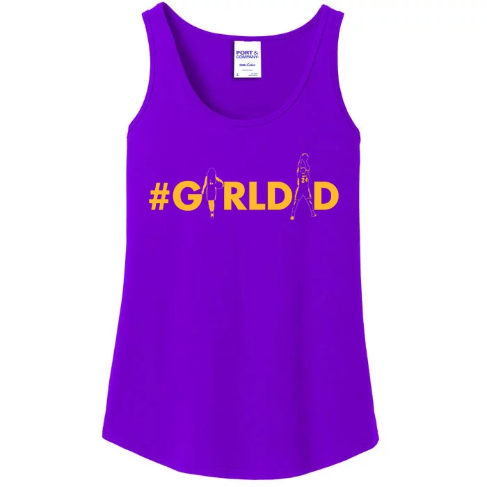 Girldad Girl Dad Father Of Daughters Girl Dad Tribute Ladies Essential Tank