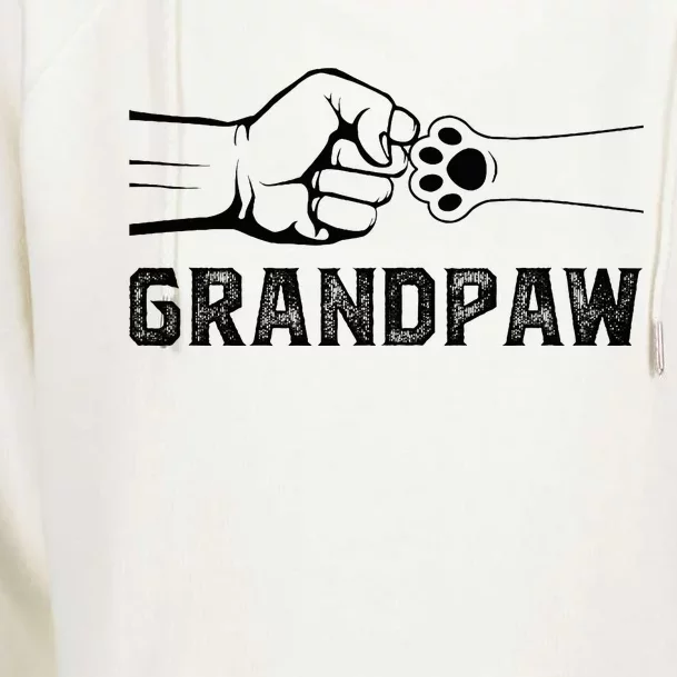 Grandpaw Grandpa Dog Grandpaw Appreciation Womens Funnel Neck Pullover Hood