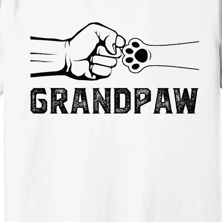 Grandpaw Grandpa Dog Grandpaw Appreciation Premium T-Shirt