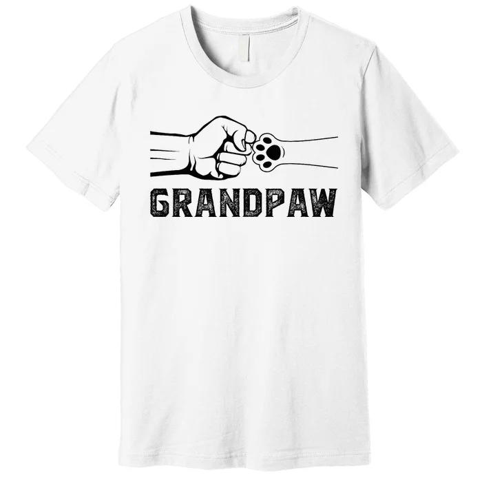 Grandpaw Grandpa Dog Grandpaw Appreciation Premium T-Shirt