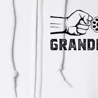 Grandpaw Grandpa Dog Grandpaw Appreciation Full Zip Hoodie