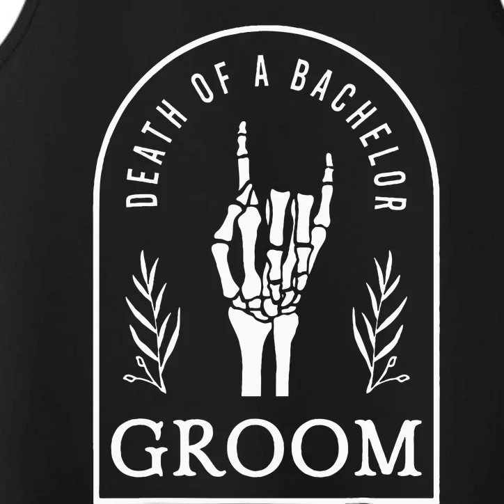 Gothic Groom Death Of A Bachelor Wedding Bachelor Party Performance Tank