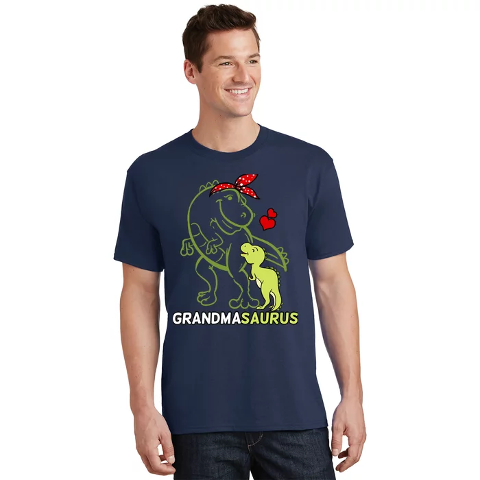 Grandmasaurus Grandma Dinosaur Baby Mother's Day T-Shirt