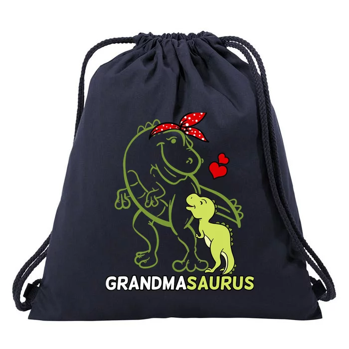 Grandmasaurus Grandma Dinosaur Baby Mother's Day Drawstring Bag