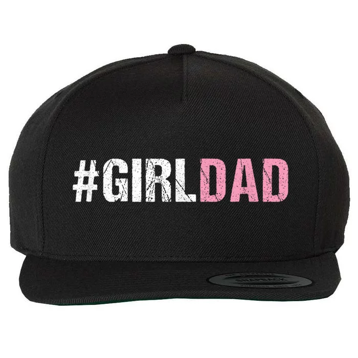 #Girldad Girl Dad Wool Snapback Cap