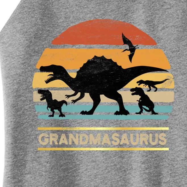 Grandmasaurus Grandma Dinosaur Saurus Christmas Halloween Gift Women’s Perfect Tri Rocker Tank