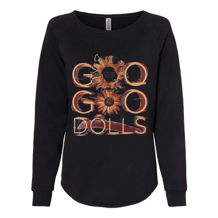 Goo Goo Dolls Iris Flower Exclusive Womens California Wash Sweatshirt