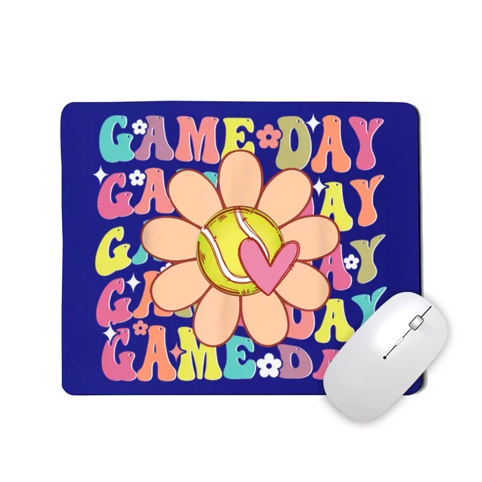 Groovytennis Game Day Team Sports Tennis Mom Game Day Gift Mousepad