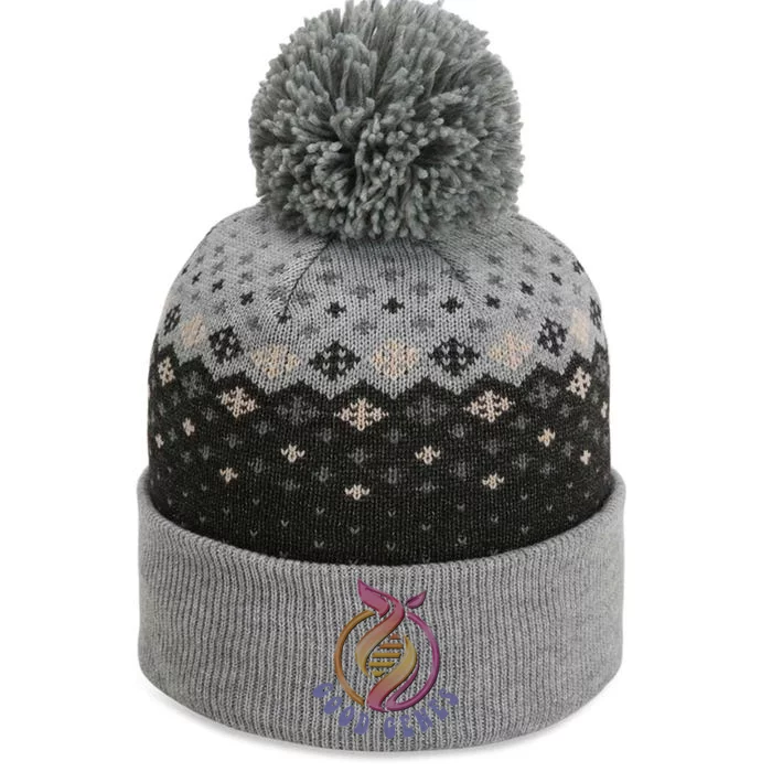 Good Genes DNA Day The Baniff Cuffed Pom Beanie