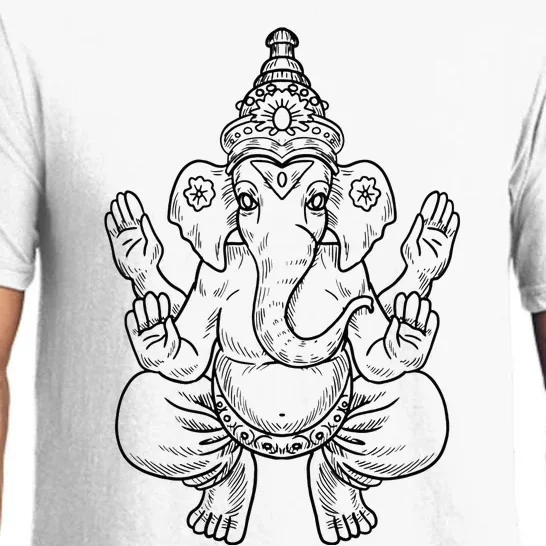 Ganesh God Elephant Indian Animal Yoga Hindu Gift Pajama Set