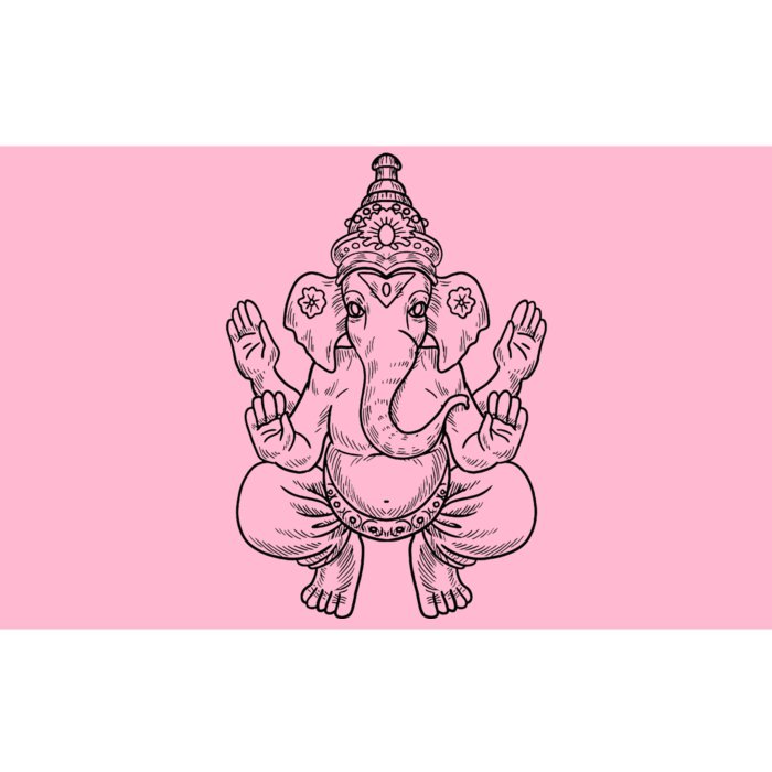 Ganesh God Elephant Indian Animal Yoga Hindu Bumper Sticker