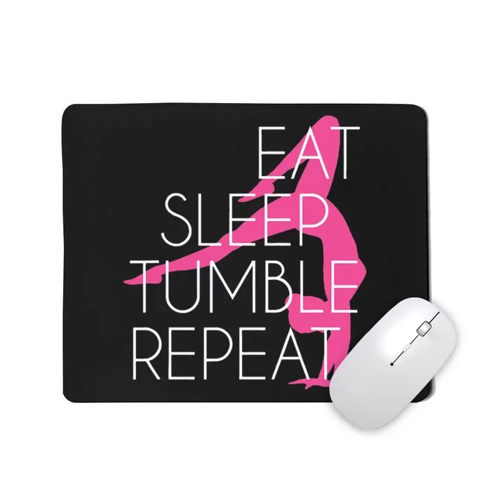 Gymnastics Gift Eat Sleep Tumble Repeat Gift For Gymnast Mousepad