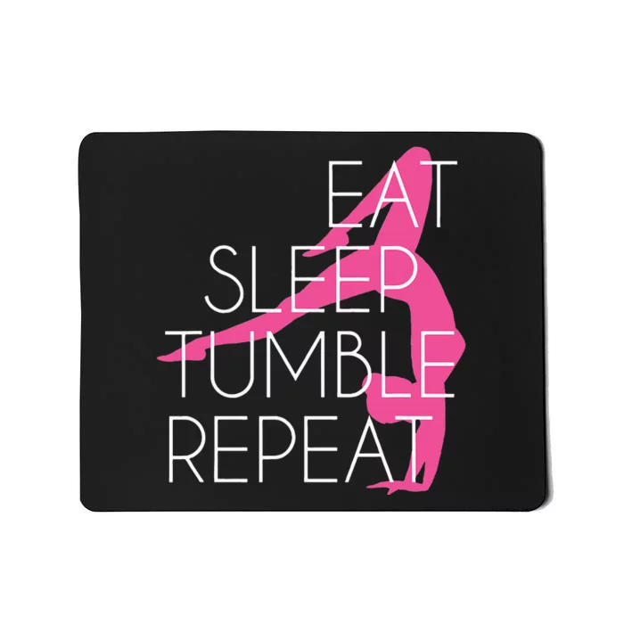 Gymnastics Gift Eat Sleep Tumble Repeat Gift For Gymnast Mousepad