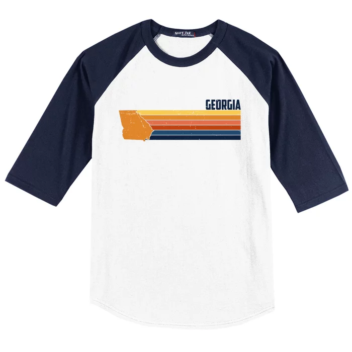 Retro Vintage Georgia Baseball Sleeve Shirt