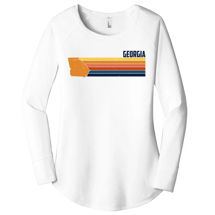 Retro Vintage Georgia Women's Perfect Tri Tunic Long Sleeve Shirt