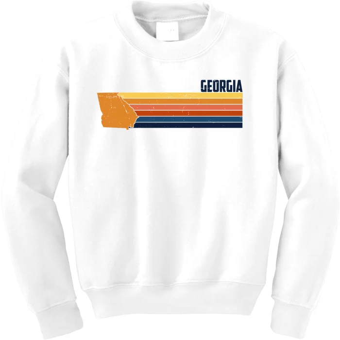 Retro Vintage Georgia Kids Sweatshirt