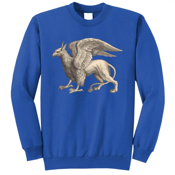 Griffin Gift Eagle Lion Medieval Bird Mythical Creature Gift Tall Sweatshirt