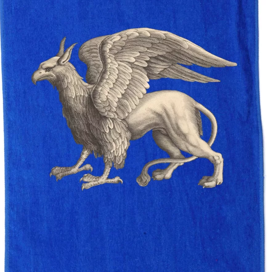 Griffin Gift Eagle Lion Medieval Bird Mythical Creature Gift Platinum Collection Golf Towel