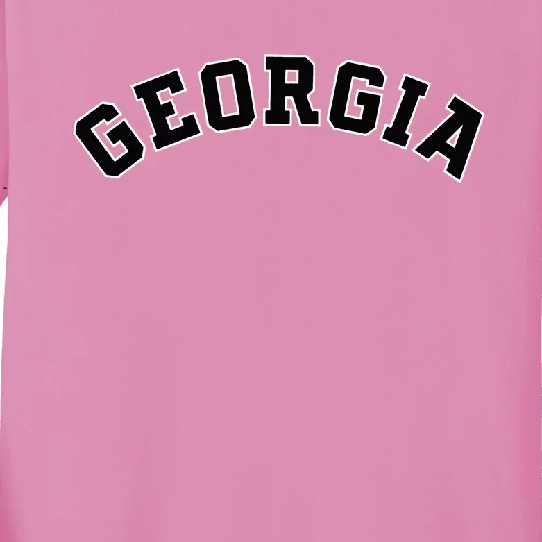 Georgia Kids Long Sleeve Shirt