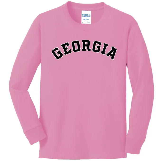 Georgia Kids Long Sleeve Shirt