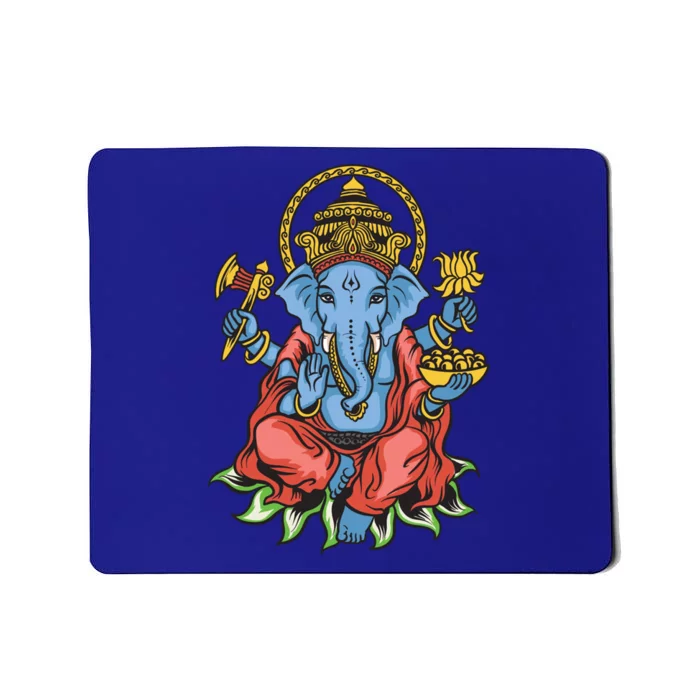 Ganesha God Elephant Gift Spiritual Hindu Yoga Meditation Great Gift Mousepad