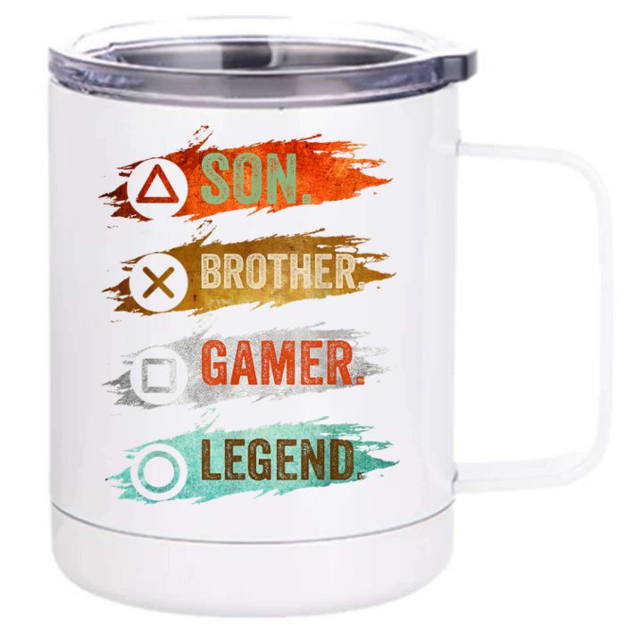 Gaming Gifts For Teenage 816 Year Old Gamer Front & Back 12oz Stainless Steel Tumbler Cup