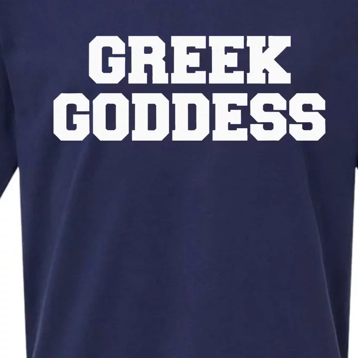 Greek Goddess Funny Fraternity College Frat Party Greek Sueded Cloud Jersey T-Shirt