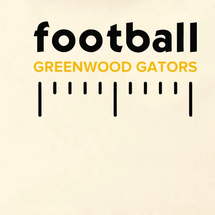 Greenwood Gators Football Lines Hs Zip Tote Bag