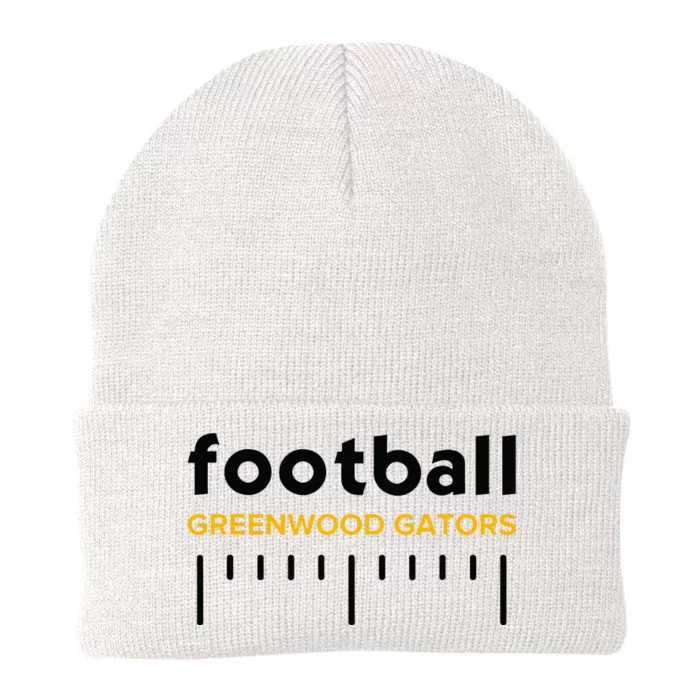 Greenwood Gators Football Lines Hs Knit Cap Winter Beanie