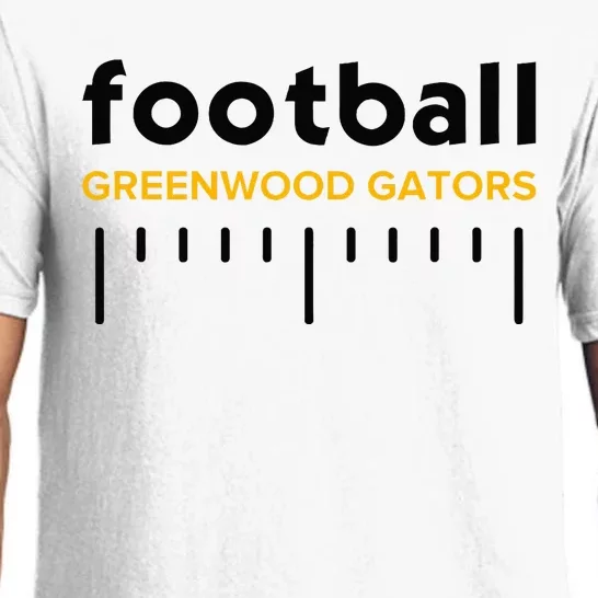 Greenwood Gators Football Lines Hs Pajama Set