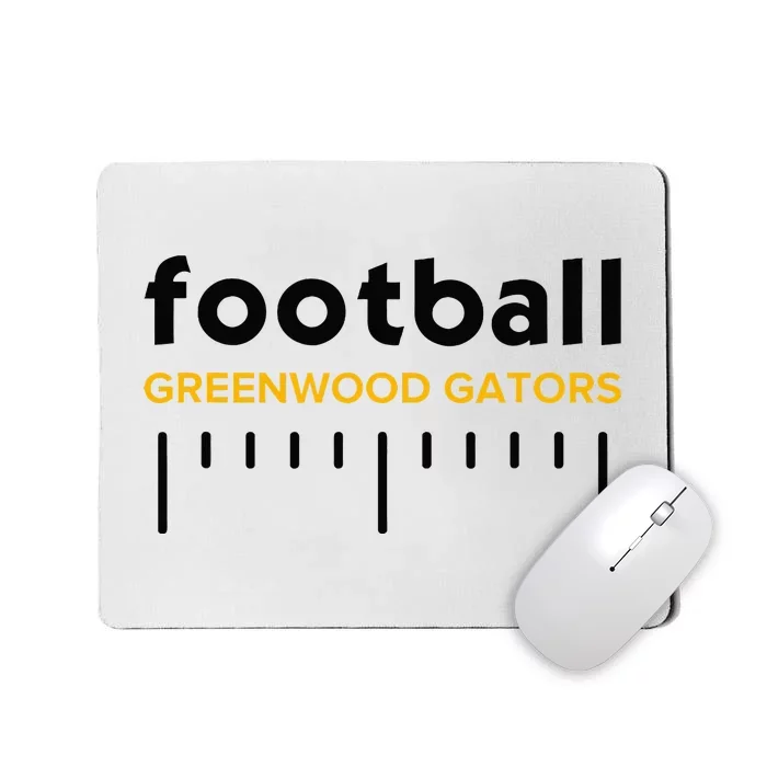 Greenwood Gators Football Lines Hs Mousepad