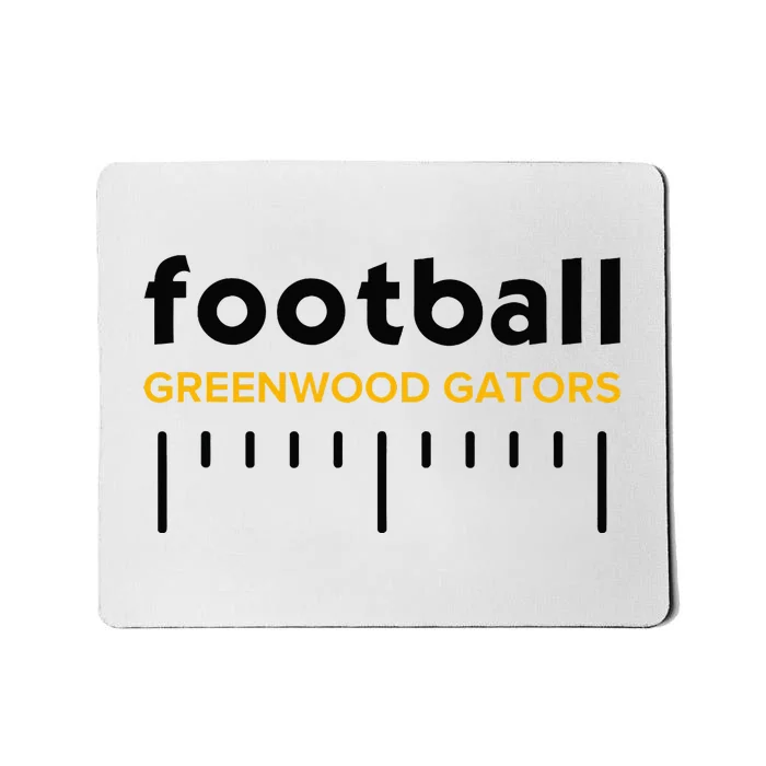 Greenwood Gators Football Lines Hs Mousepad