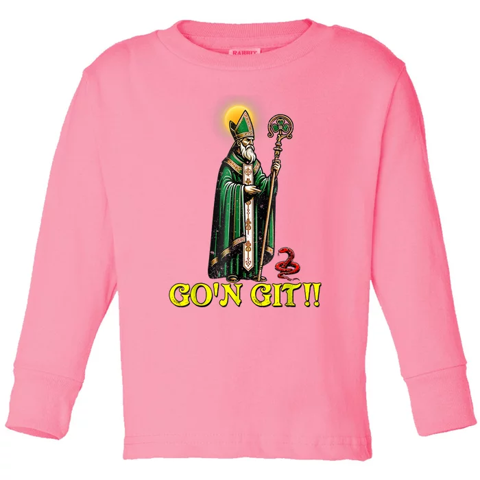 Gon Git Funny St Patricks Day Shamrock Irish Toddler Long Sleeve Shirt