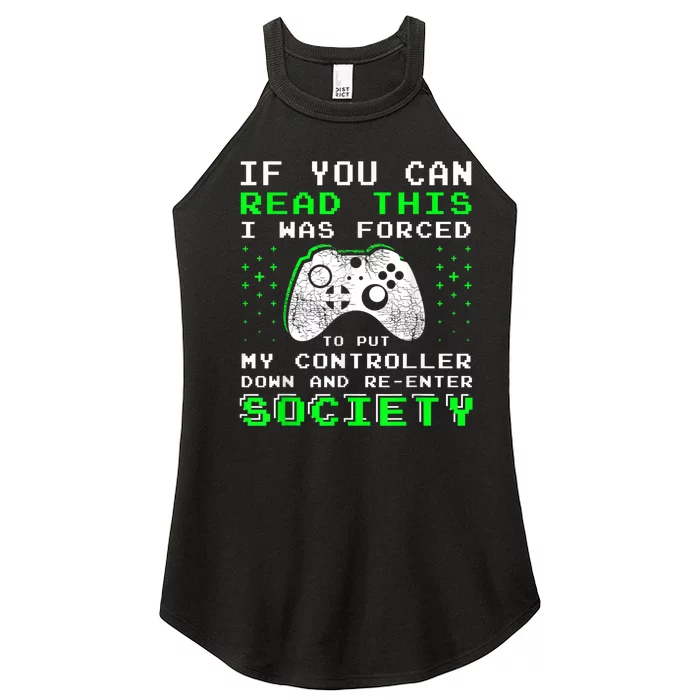 Gamer Gifts For Teen Boy If You Can Read This Video Game Women’s Perfect Tri Rocker Tank