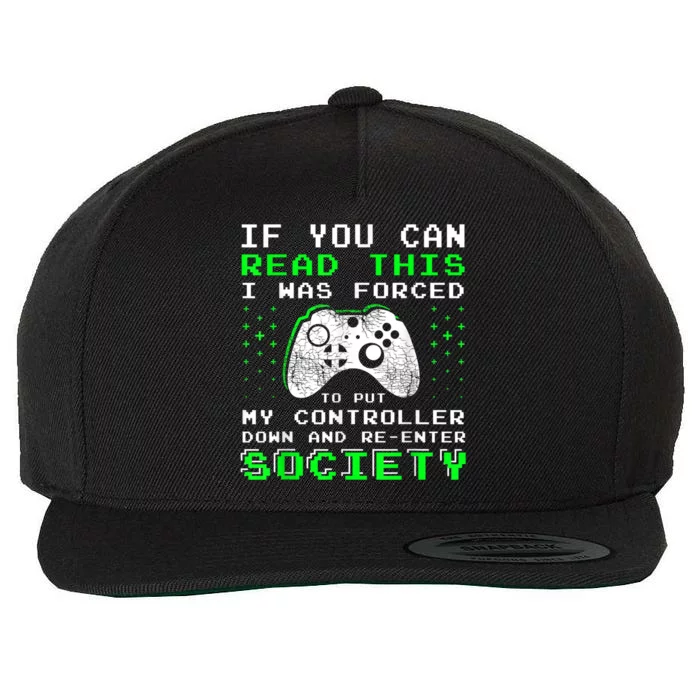 Gamer Gifts For Teen Boy If You Can Read This Video Game Wool Snapback Cap