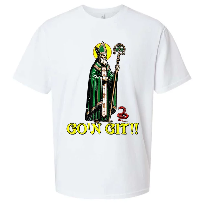 GOn Git Funny St Patricks Day Shamrock St Patty Party Iris Sueded Cloud Jersey T-Shirt