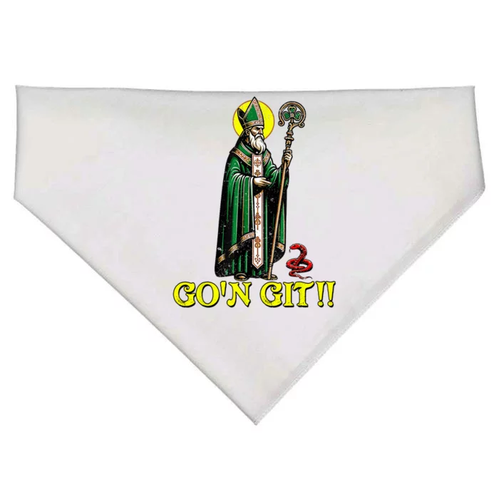 GOn Git Funny St Patricks Day Shamrock St Patty Party Iris USA-Made Doggie Bandana