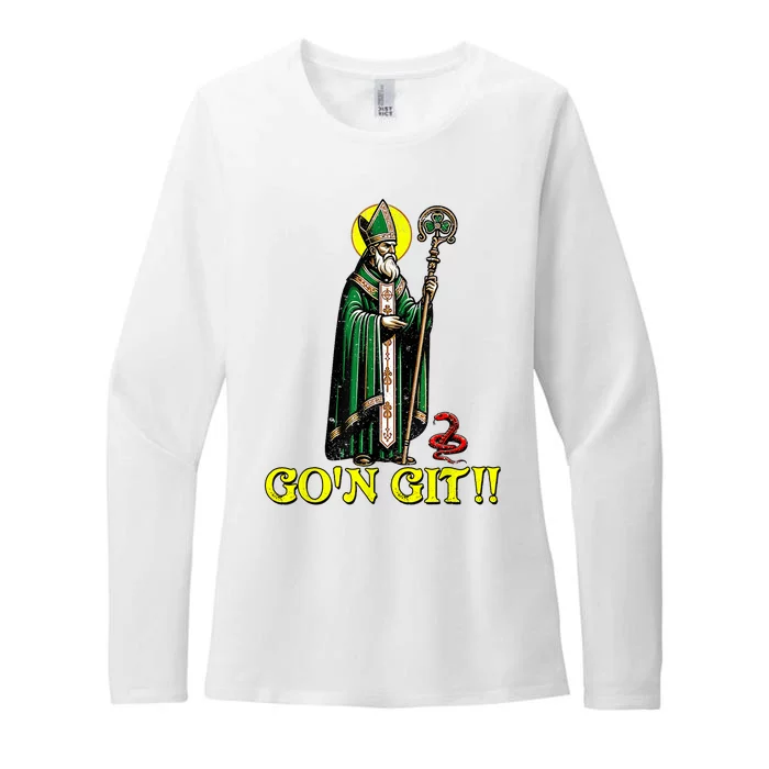 GOn Git Funny St Patricks Day Shamrock St Patty Party Iris Womens CVC Long Sleeve Shirt