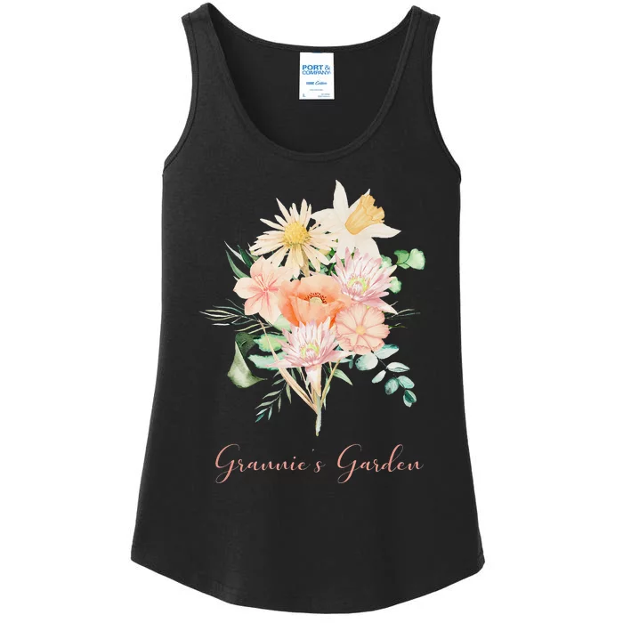 Grannie's Garden Feb Apr Jul Aug Oct Dec Ladies Essential Tank