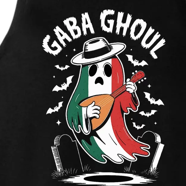 Gaba Ghoul Funny Ghost Italian Gabagool Ladies Tri-Blend Wicking Tank